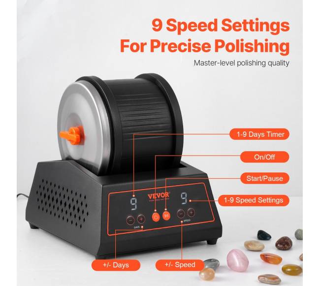 Uolų šlifuoklis su 9 greičiais ir taimeriu2