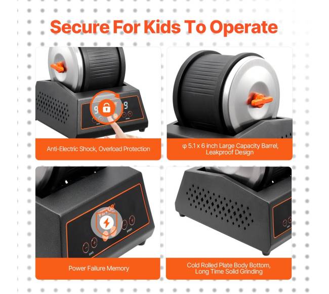 Uolų šlifuoklis su 9 greičiais ir taimeriu4