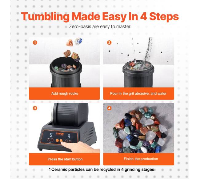 Uolų šlifuoklis su 9 greičiais ir taimeriu5