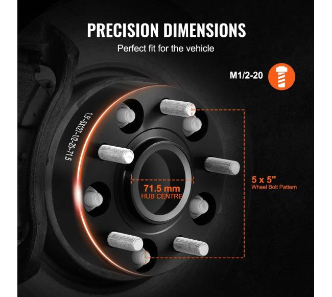 5 taškų ratų tarpikliai, 4 vnt.2