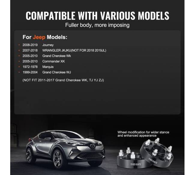 5 taškų ratų tarpikliai, 4 vnt.3