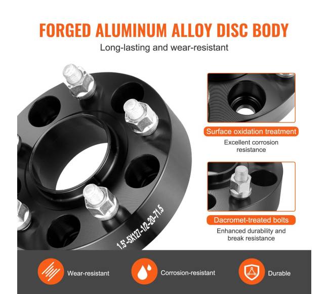 5 taškų ratų tarpikliai, 4 vnt.4