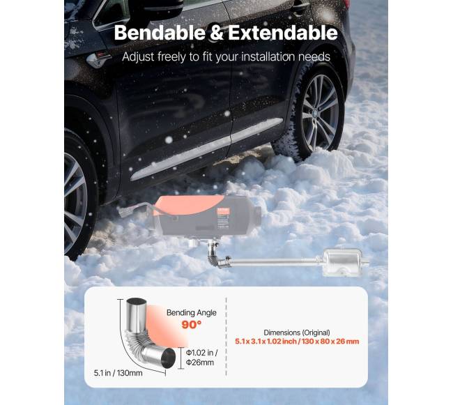 Išmetimo vamzdžio alkūnė dyzeliniams šildytuvams4