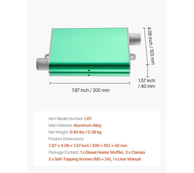 Dyzelinio šildytuvo duslintuvas 24 mm6