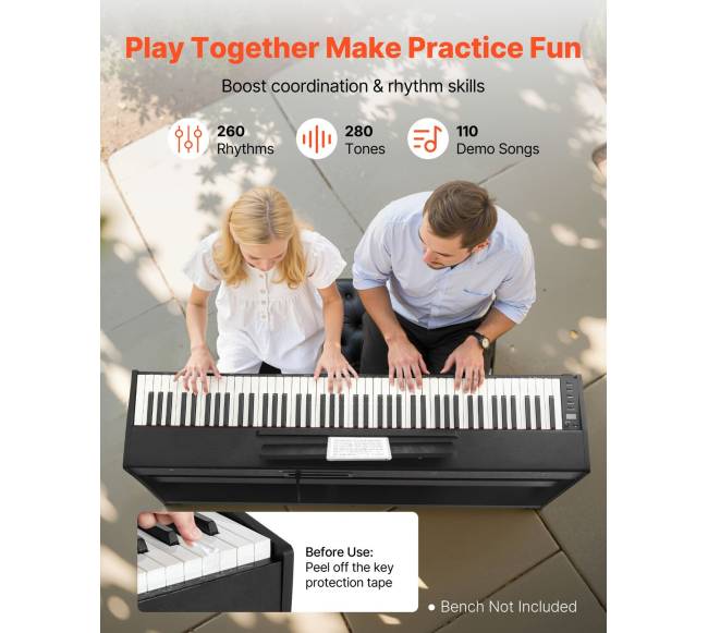 Elektrinis pianinas su 88 klavišais3