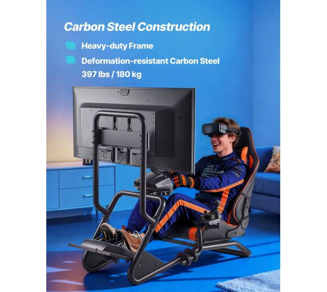 Lenktynių vairavimo stovas su monitoriumi2