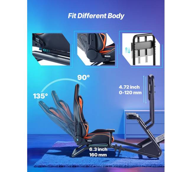 Lenktynių vairavimo stovas su monitoriumi4