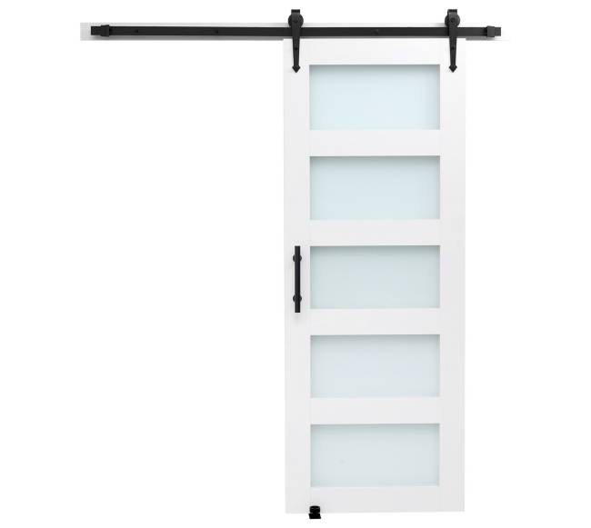 Stumdomos durys 813 x 2134 mm MDF ir stiklo0