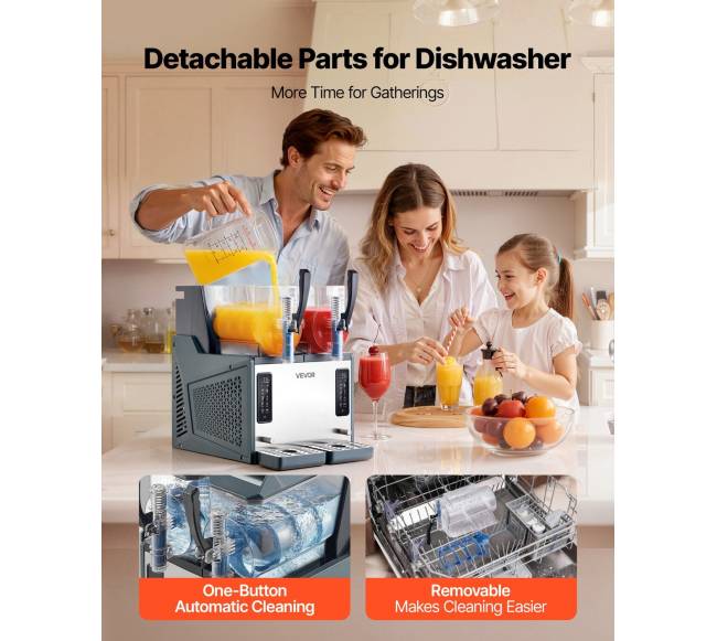 Šaldytas gėrimų aparatas namams 4L x 2 talpos4