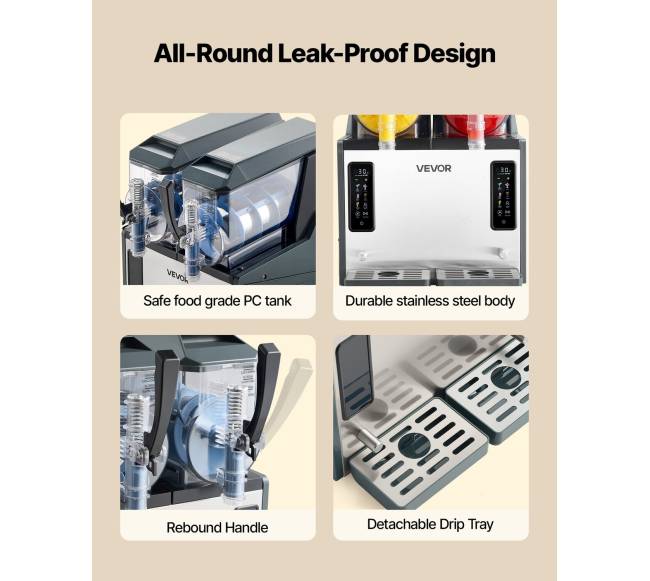 Šaldytas gėrimų aparatas namams 4L x 2 talpos5