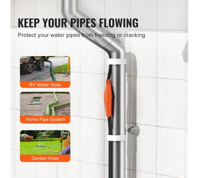 Vamzdžių šildymo kabelis su termostatu3