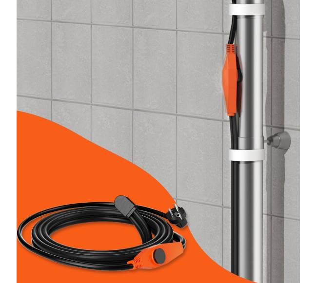 Vamzdžių šildymo kabelis su termostatu7