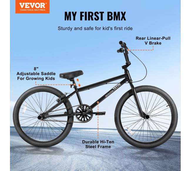 BMX dviratis 61 cm plieno rėmas1