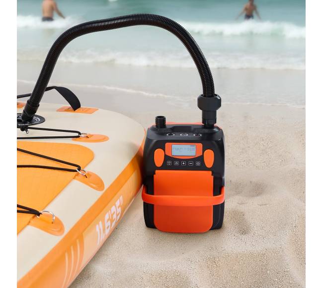 Įkraunamas ir nešiojamas pompa su 20 PSI ir LED7