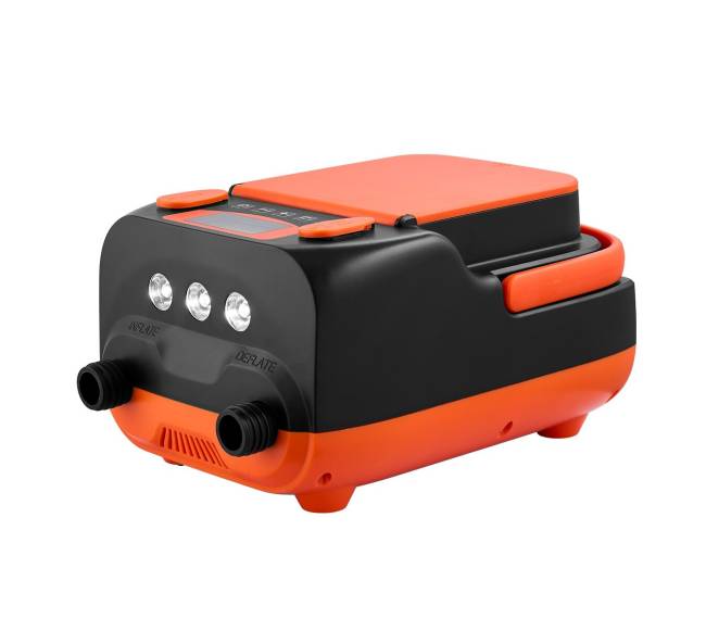 Įkraunamas ir nešiojamas pompa su 20 PSI ir LED8