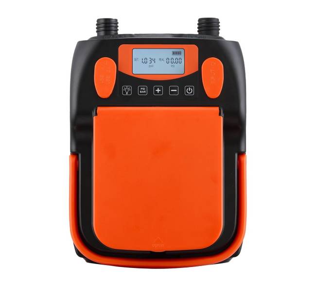 Įkraunamas ir nešiojamas pompa su 20 PSI ir LED9