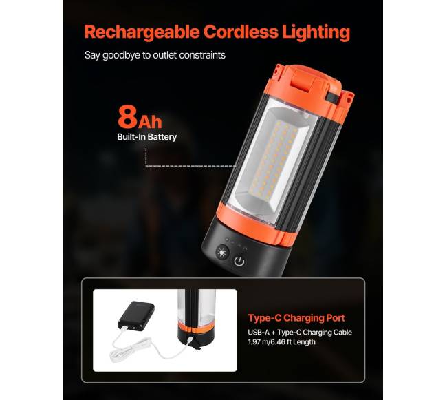 LED darbų šviestuvas su stovu, įkraunamas4