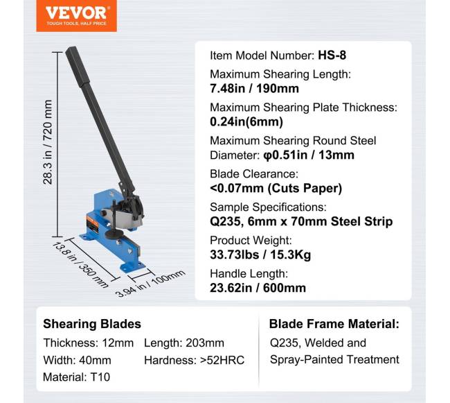 Rankinis metalinis pjaustiklis HS-8 darbastalis6