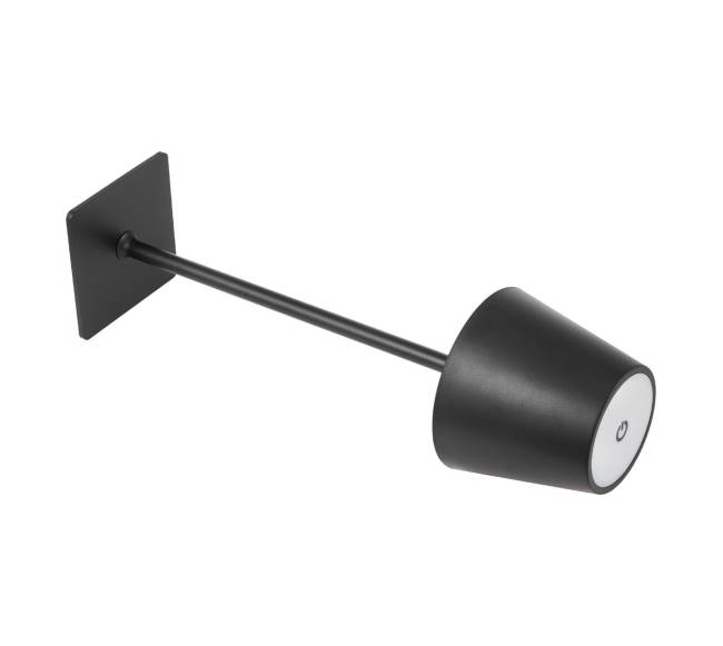 Belaidės stalinės lempos, juoda (2 vnt.)9