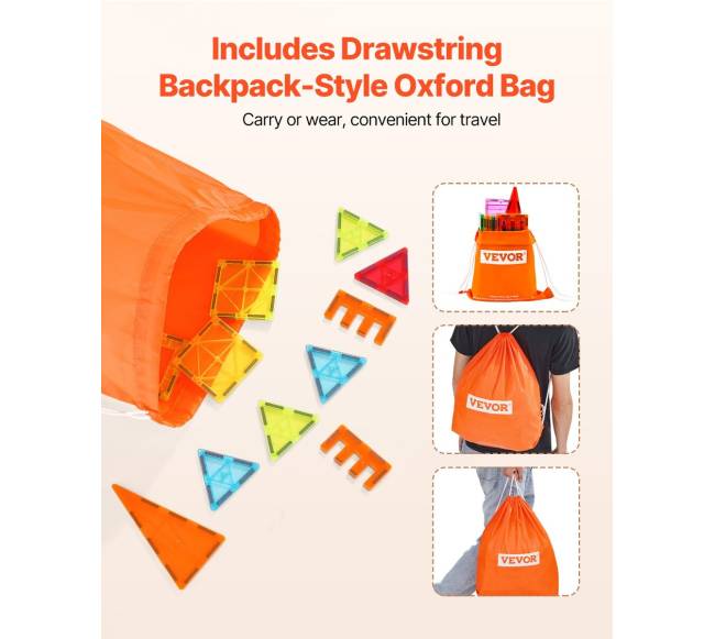 Magnetiniai vaikų konstravimo blokai, 180 vnt.5