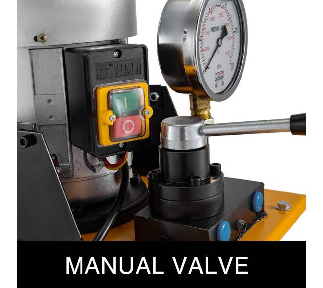 Elektrinė hidraulinė pompa su rankiniu vožtuvu4