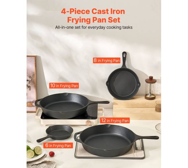 Ketaus keptuvių rinkinys 4 vnt.1