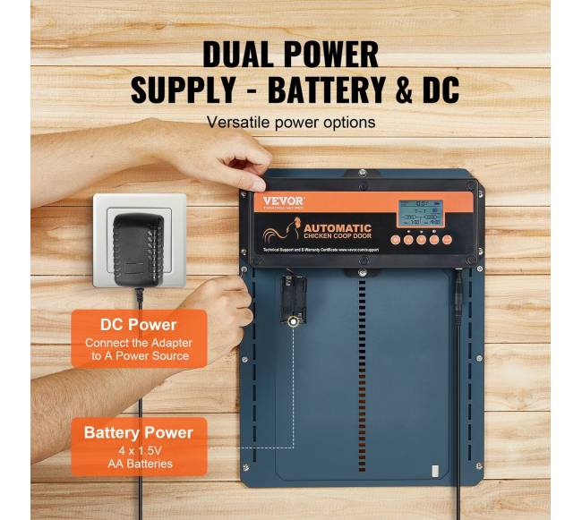 Automatinės vištidės durelės su laikmačiu ir šviesos jutikliu4