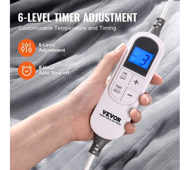 Elektrinė šildanti antklodė 180 x 200 cm3