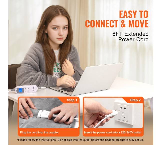 Elektrinė šildanti antklodė 180 x 200 cm4