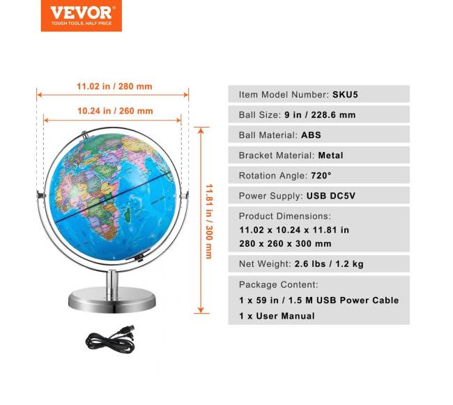 Apšviestas gaublys su stovu6