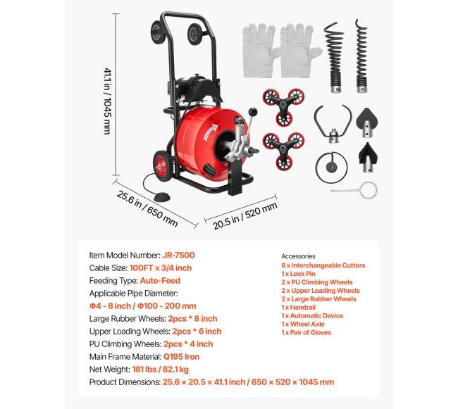 30 m ilgio kanalizacijos valymo mašina6