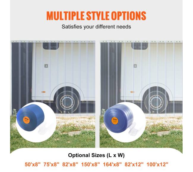 PVC juosta užuolaidos šaldikliui 2500cm x 20cm4