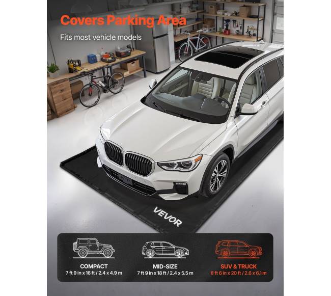 Nepraleidžiantis kilimėlis automobiliams 2.6 x 6.1 m1