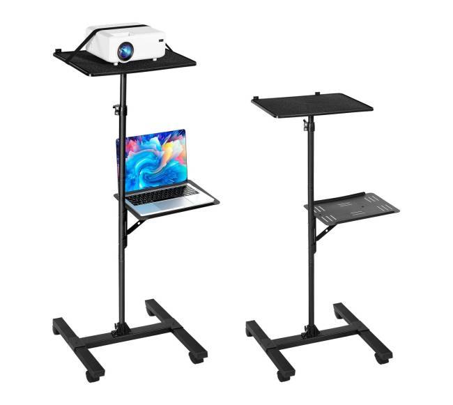 Projektoriaus stovas su dviem lentynomis0