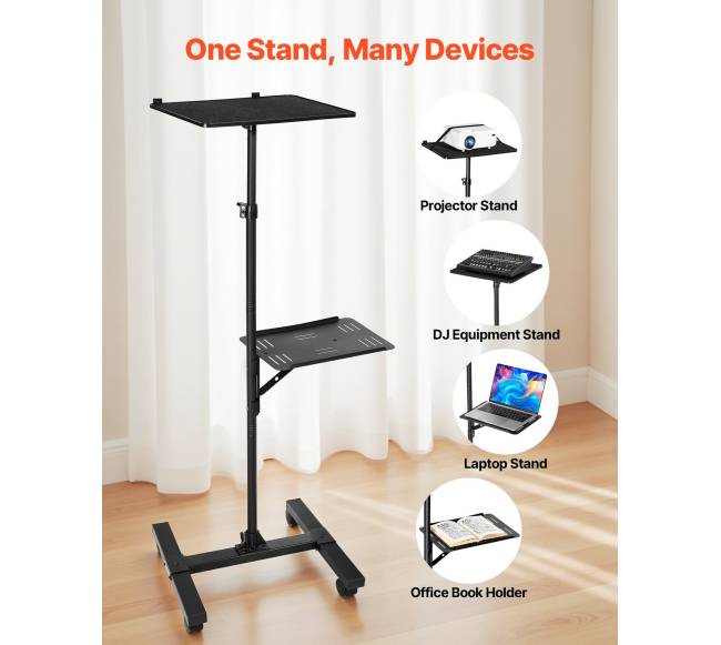 Projektoriaus stovas su dviem lentynomis2