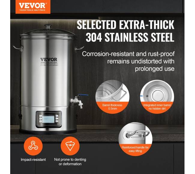 Elektrinė alaus virimo sistema, 30 litrų 304 nerūdijantis plienas1