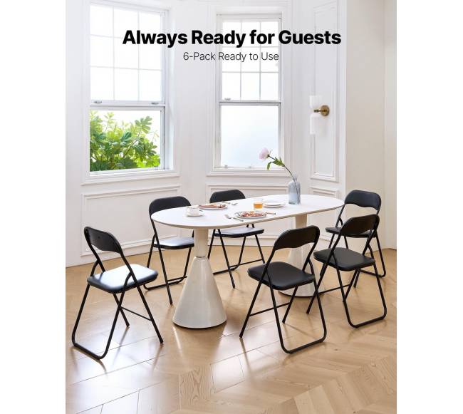 6 dalių lankstomų odinių kėdžių komplektas1