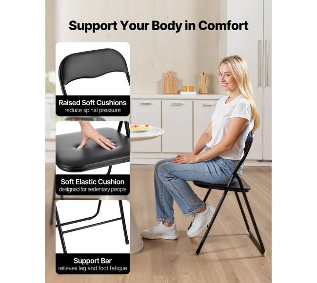 6 dalių lankstomų odinių kėdžių komplektas3