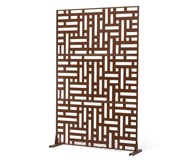 Metalinis privatumo ekranas 91 x 191 cm rudas0