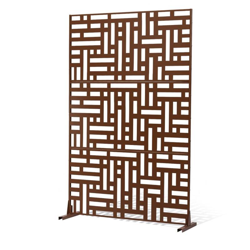 Metalinis privatumo ekranas 91 x 191 cm rudas0