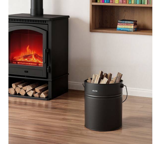 Pelenų kibiras su dangčiu ir įrankiais7