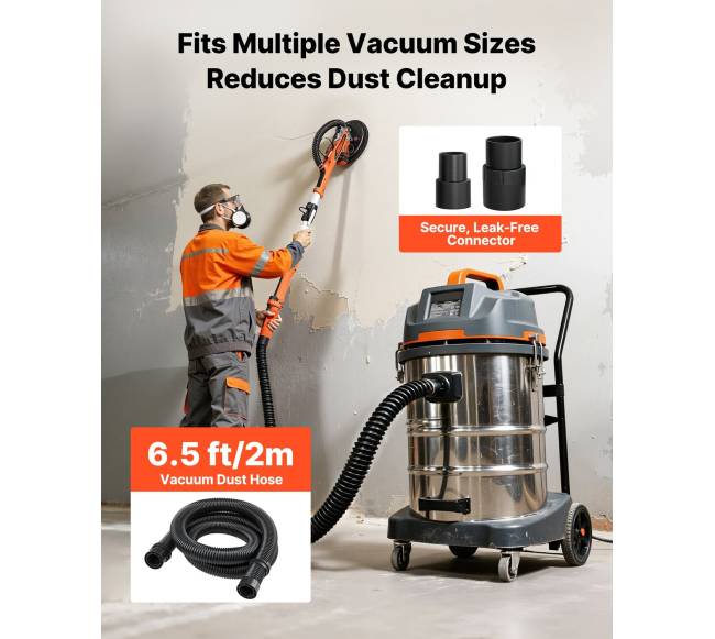 Gipso šlifuoklis 850W su LED apšvietimu5