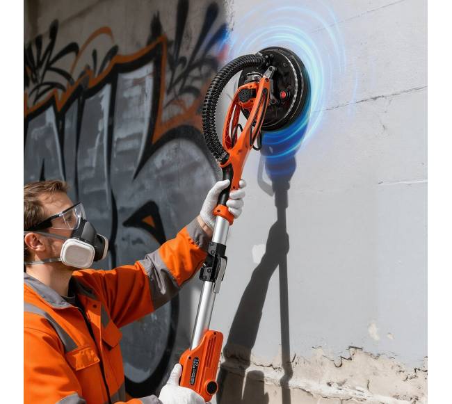 950W gipskartonio šlifuoklis su LED apšvietimu7