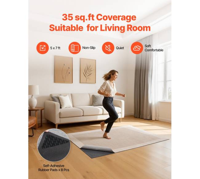 Neslystantis kilimo pagrindas 1.52 x 2.13 m1