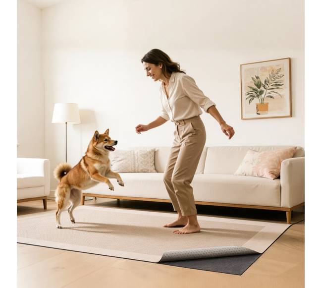 Neslystanti kilimo pagalvėlė 2.74x3.66 m7