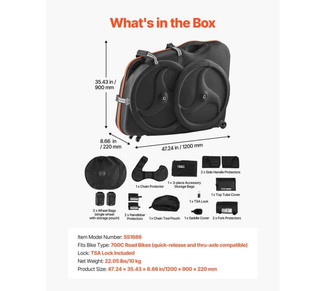 Dviračio kelioninis krepšys su kietu apvalkalu6