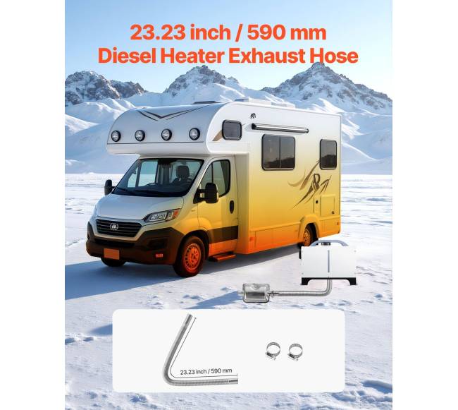 600 mm dyzelinio šildytuvo išmetimo žarna1