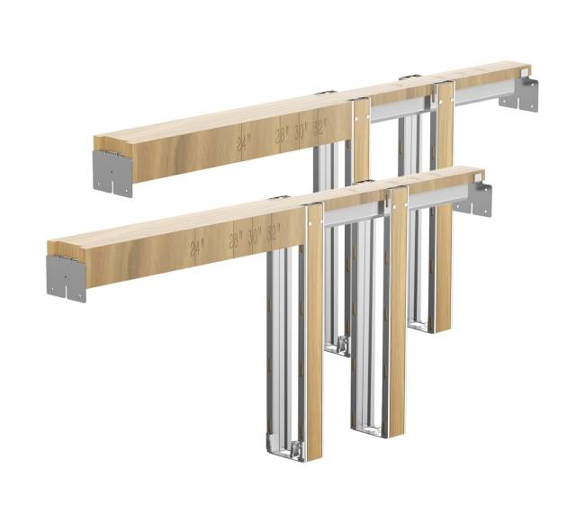 Paslėptų durų rėmo komplektas miegamajam0