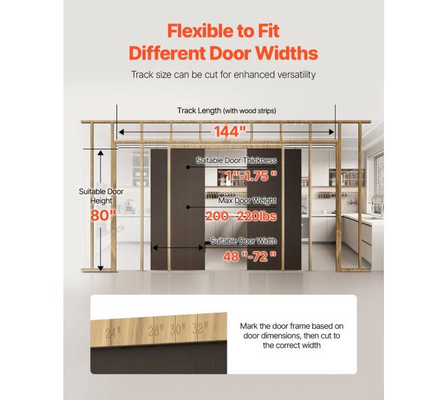 Paslėptų durų rėmo komplektas miegamajam5