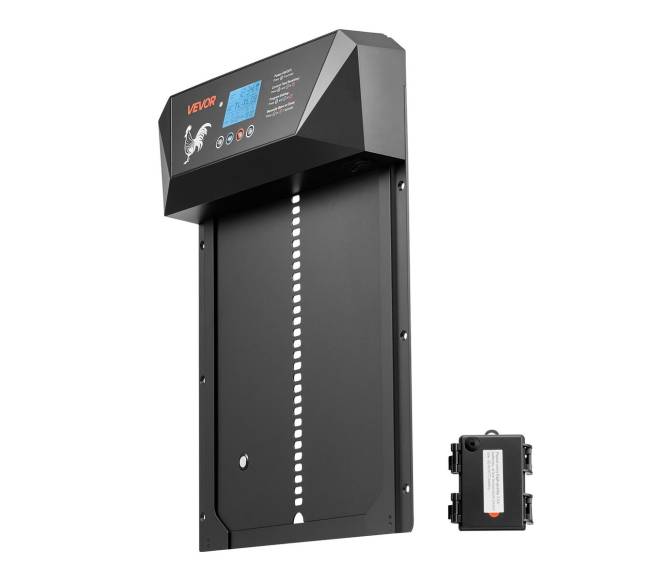 automatinės vištų tvarto durys su LCD ekranu0